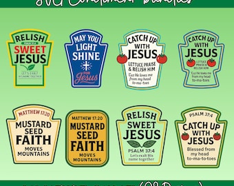 Mayo Light Shine For Jesus Svg, Paquete de condimentos Svg, Condimento con Jesús Svg, Ponte al día con Jesús Svg, Saborea a Jesús dulce Svg, Kétchup Svg