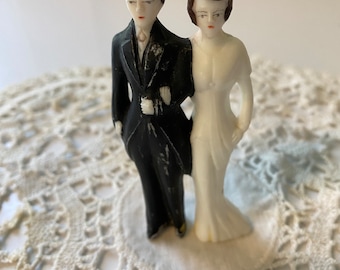 Vintage Cake Topper, 1940s Cake Topper, Antique Cake Topper