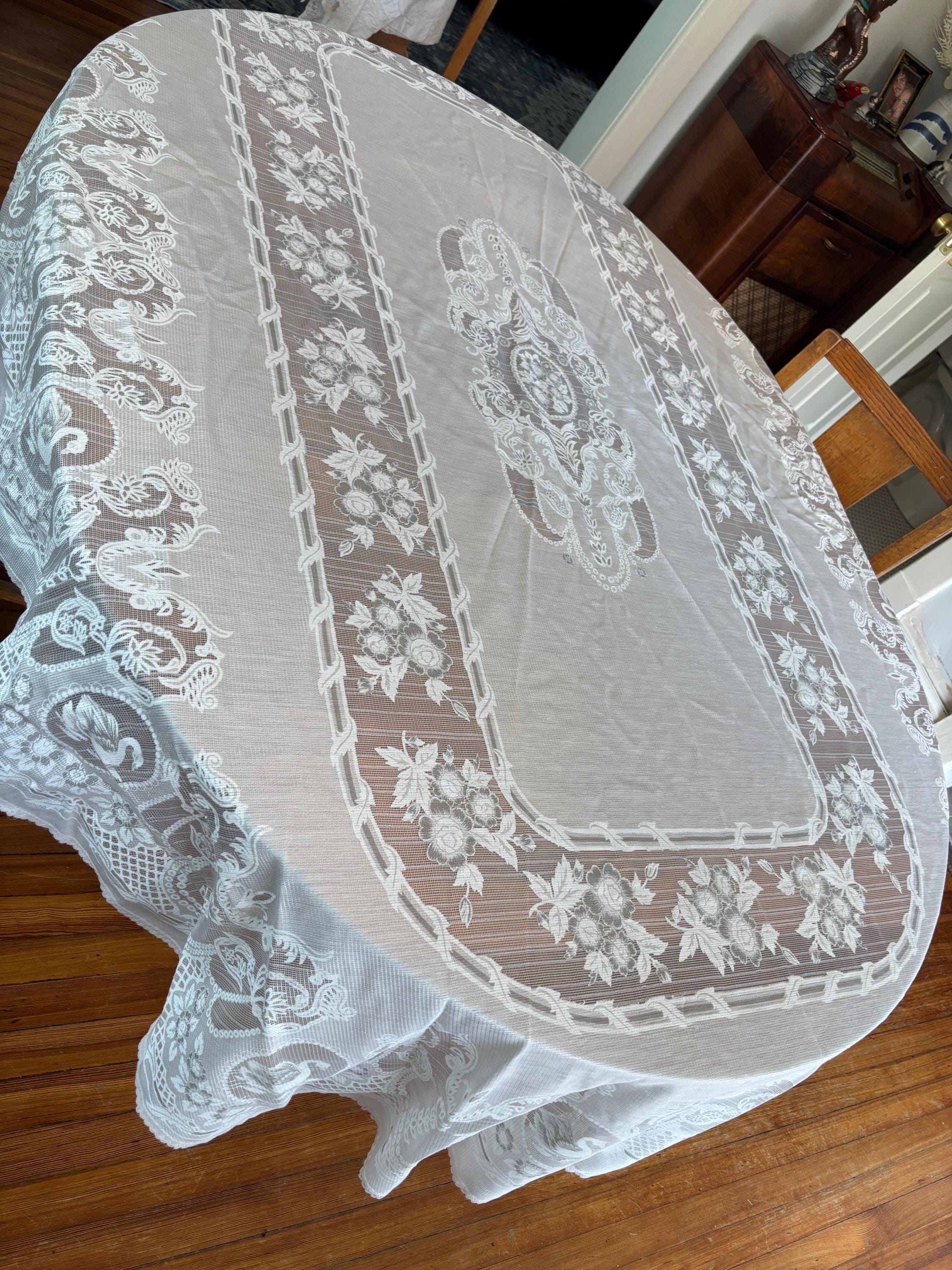 Quaker lace tablecloth - Etsy 日本