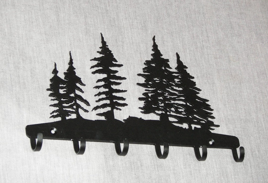 Pine Trees Key Hook - Etsy
