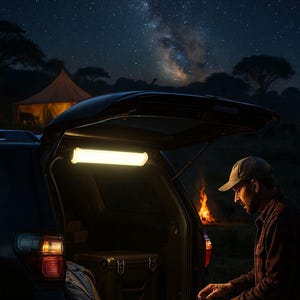 Rechargeable Solar LED Light – Waterproof Outdoor Lamp for Camping and Emergency Use