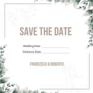 Save The Date Card