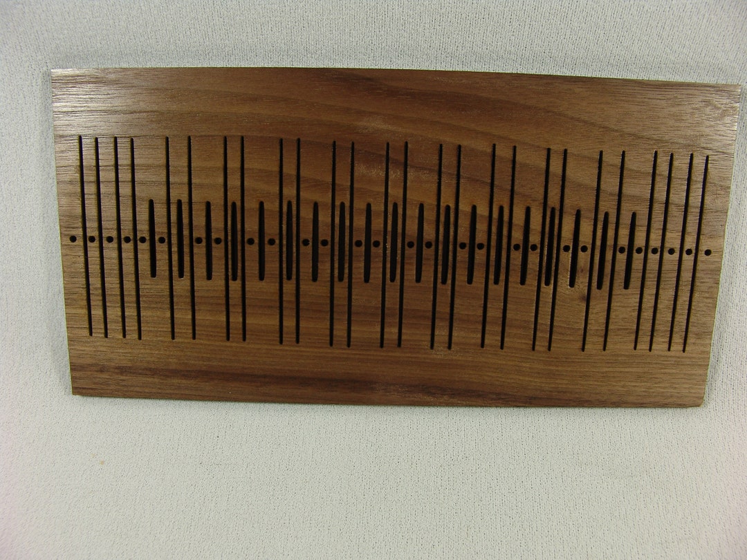 Slotted Pick-up Rigid Heddle With 73 Warp Threads and 19 Pattern Thread ...