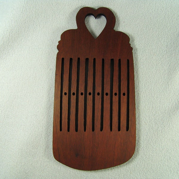 Scandinavian Band or Tape Weaving Heddle, Back Strap Loom 17 Warp Thread: The Swans