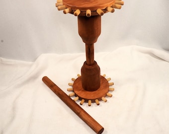 Karmantyúfa is a traditional Hungarian wooden weaving tool, 11 & 15" Weaving Height, Sleeve and Bag Loom