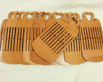 10 Guild / Instructors 17 Thread Two Swans Scandinavian Band or Tape Weaving Heddle, Back Strap Loom