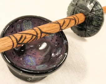 Roman Switzerland: Decorated Spindle Whorl and Stick from sometime during the late Roman Empire. Reimagined