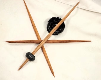 The Gothic Greenlander, Greenland Norse Form Spindle with a Steatite Whorl & three Hardwood Spindle Sticks 11" long...and 2" bowl