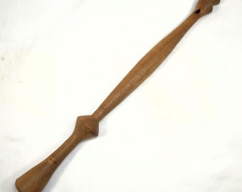 Oseberg Distaff, 17 inches in Spalted Persimmon