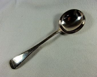 Supported Spinning Spoon in Victorian Style...Silver Plate Serving Spoon