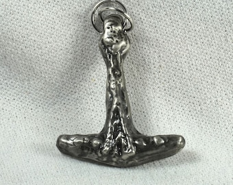 Thor's Hammer Amulet, Hand Cast Pewter