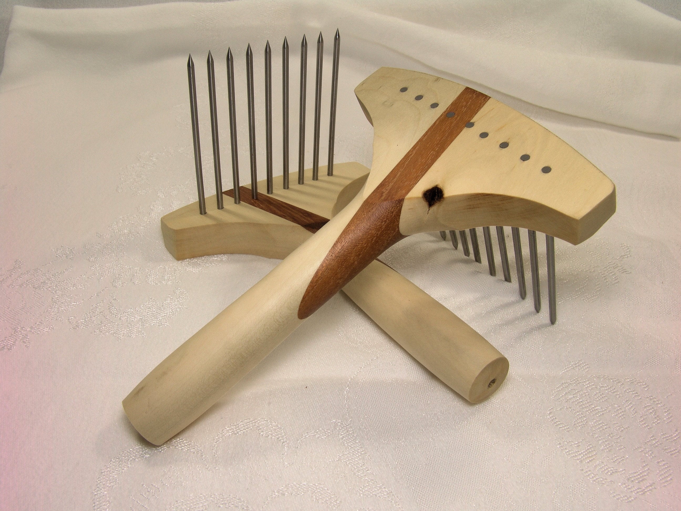 Viking and Wool Comb Holding Fixture