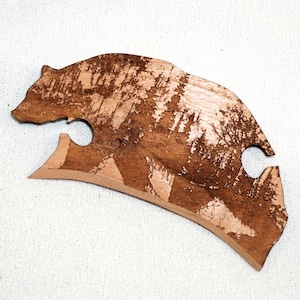 Band, Tape Weaving Shuttle: Cave Bear Totem 4"