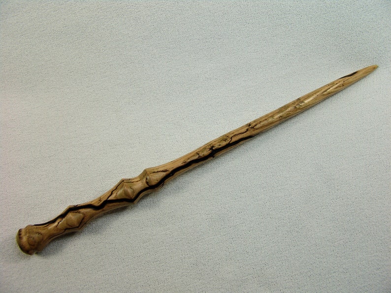 Wizard/'s Wand 11 34 inches long with Lichtenberg Lightning Burned into the Staff