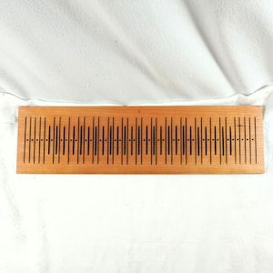 Slotted Pick-Up Rigid Heddle with 95 Warp Threads and 25 Double Wide Pattern Thread Slots