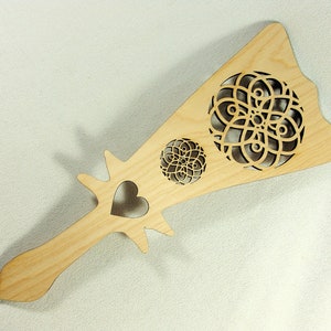 Baltic Distaff 15 inches Long... Unfinished Hard Maple Cabinet Maker's Ply. for Rosemaling