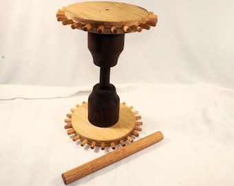 ML's Convertible Purse Loom 11" & 14" Weaving height, Karmantyúfa is a traditional Hungarian wooden weaving tool