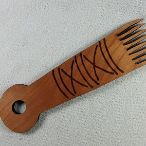 Roman Era Wooden Weaving Comb, Tapestry Comb