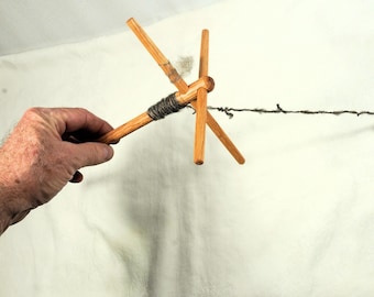 Mutvica, Druganie: Bast Hand Spindle from the Slovakian Ethnographic Archives