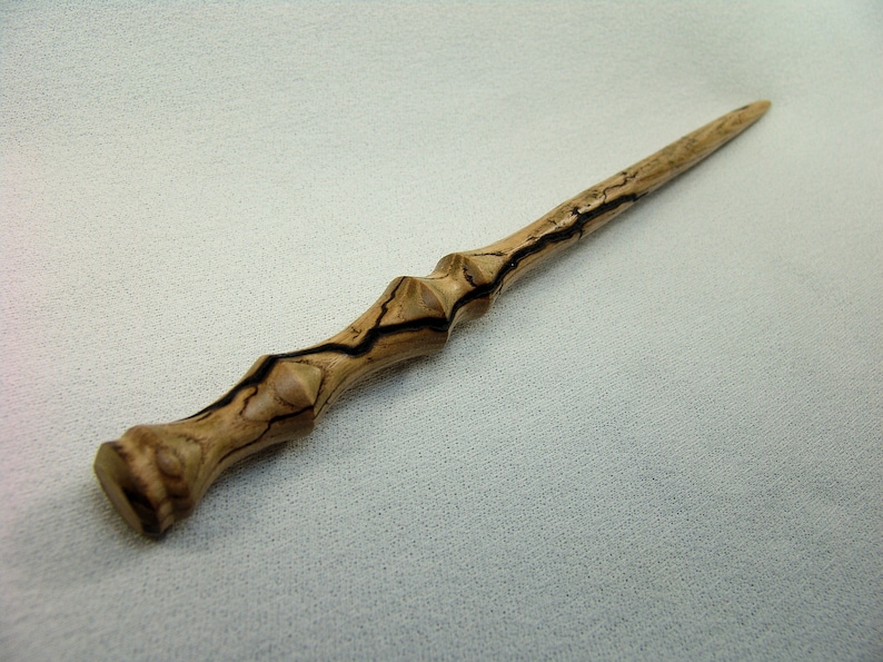Wizard/'s Wand 11 34 inches long with Lichtenberg Lightning Burned into the Staff