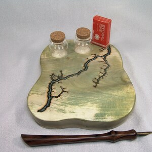 The Elven Scribe Ink Well... Calligraphy Set...with Lichtenberg Figures