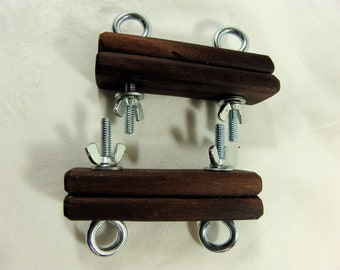 Small Norse Style Backstrap Loom Kit with Upper & Lower Tape Weaver's Clamp.