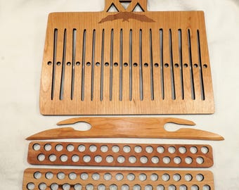 Tabby & Tapestry Sash Weavers Kit: 33 Thread 11" Wide Heddle, 11" Wide Spacers and a 12" Wide Shuttle Knife