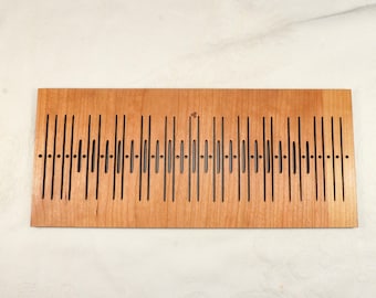 Norwegian Spaltegrind 77 Wild Black Cherry MDF Heddle with 19 Extra Wide Pattern Threads