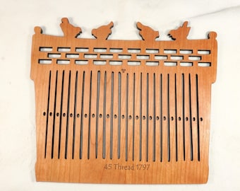 North of the Wall: 45 Thread Wild Black Cherry MDF Heddle, 1797