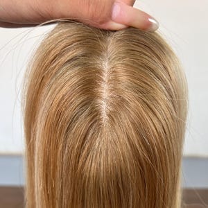 6x6.5&quot; Silk Top Virgin Human Hair Topper - Wefted Back - BLT-FS101
