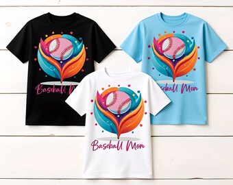 Baseball Mom T-shirt | Trendy Game Day Shirt | Bella Canvas 3001 | Trend Stitch