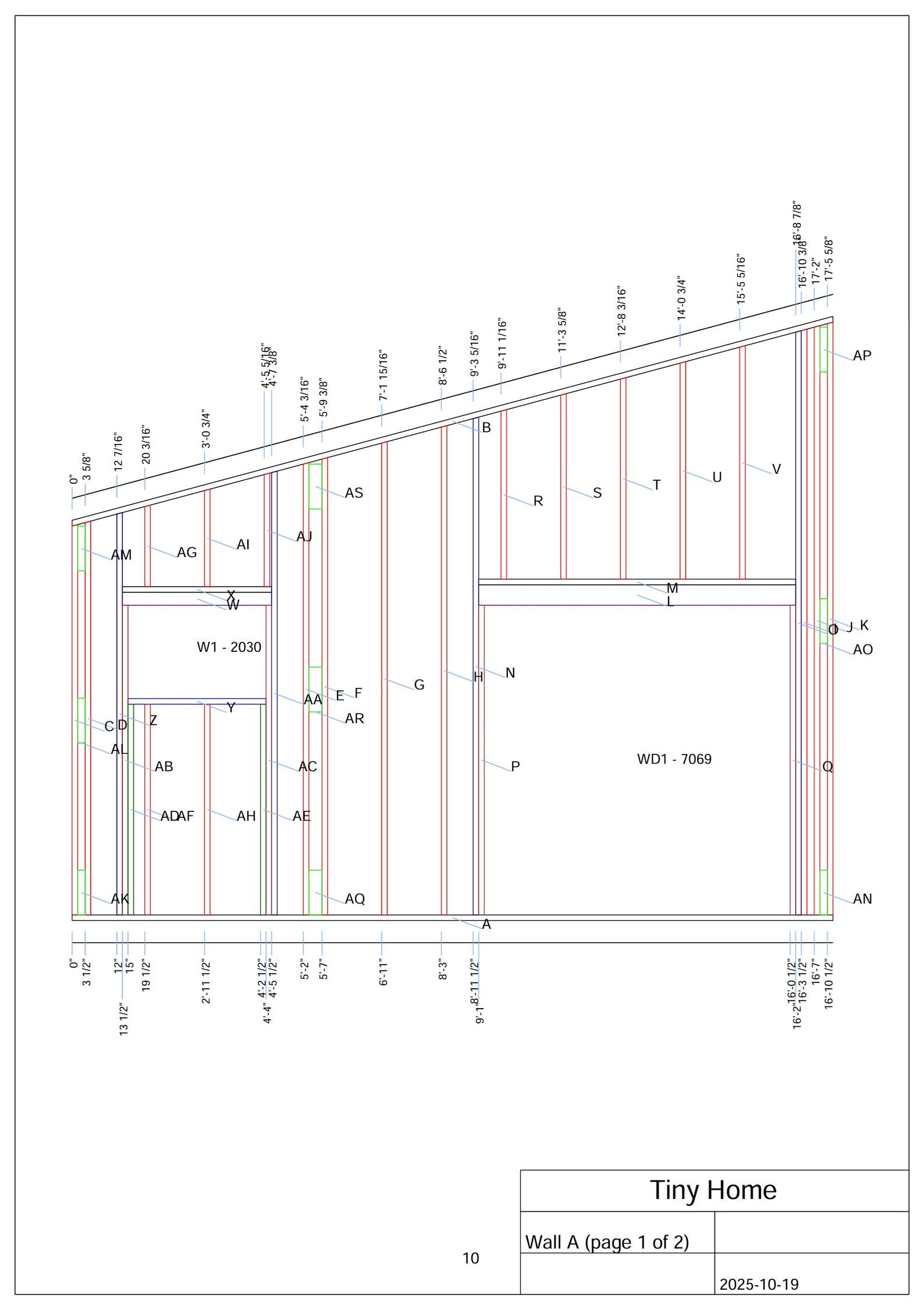 Tiny Home Framing Plans: Complete Timber Layout & Cut List (digital PDF ...