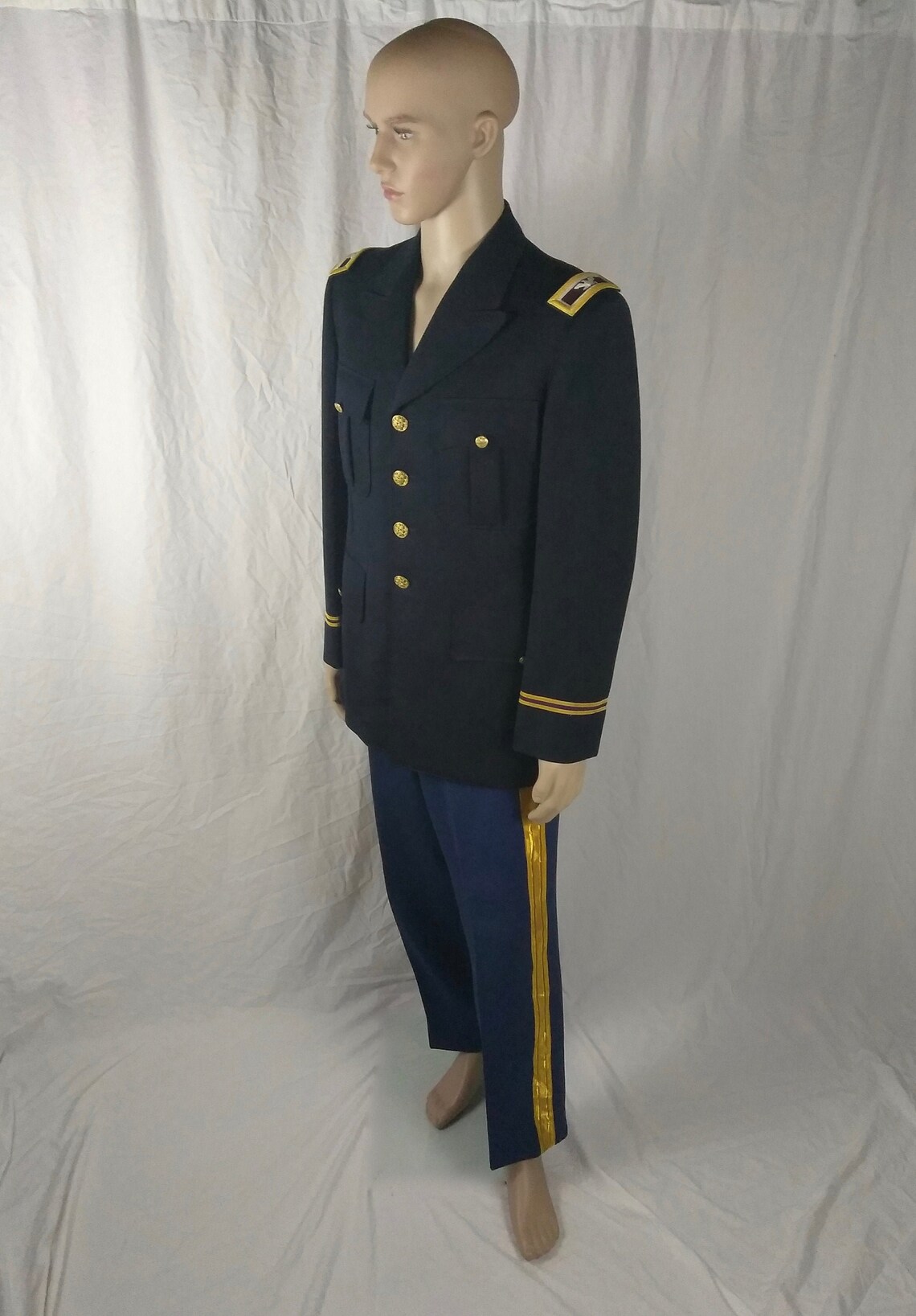 US Army Dress Blues Uniform//MidCentury Military Etsy