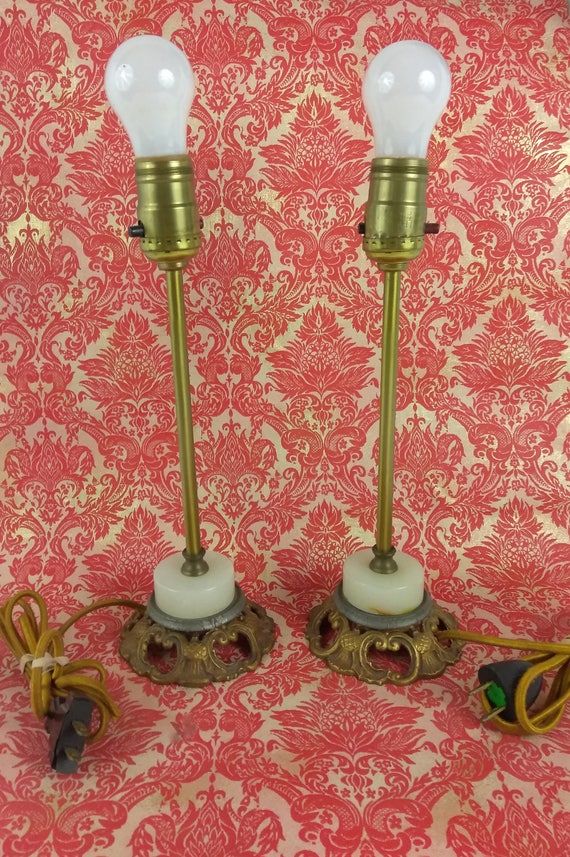 small brass table lamps