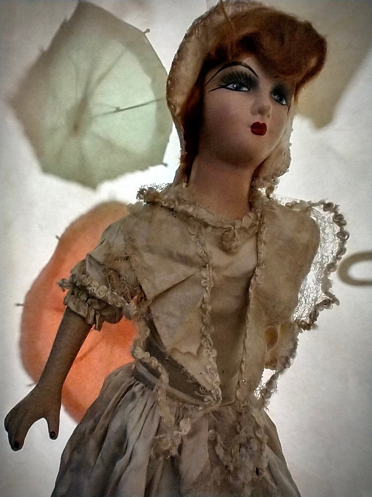 Poupée de boudoir française antique Doll Planète Collections