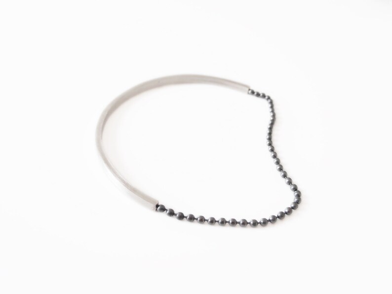handmade bangle black sterling silver black silver silver jewelry Simple bracelet silver bangle silver bracelet