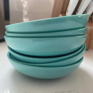 Vintage Turquoise Blue Melmac Mini Bowls Ovation By Westinghouse
