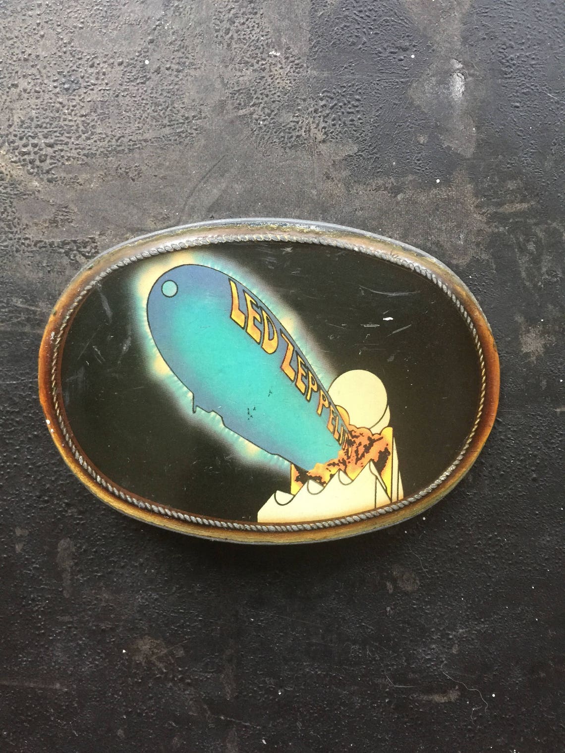 Vintage Led Zeppelin Belt Buckle 1976 Etsy