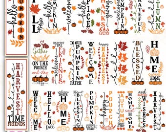 Fall Porch Sign SVG,Fall svg,Autumn svg,Fall Welcome sign svg,Thanksgiving porch sign svg,Vertical autumn porch sign svg,Digital Download