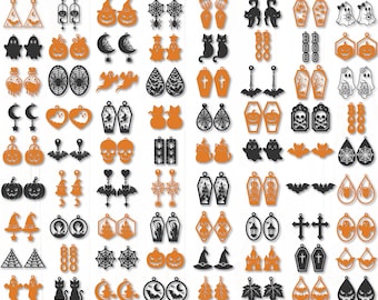 Halloween Earings svg,Fall earings svg,Earings svg,Halloween svg,Fall svg,Faux Leather Earring,Ghost Earings svg,Autumn svg,Digital download