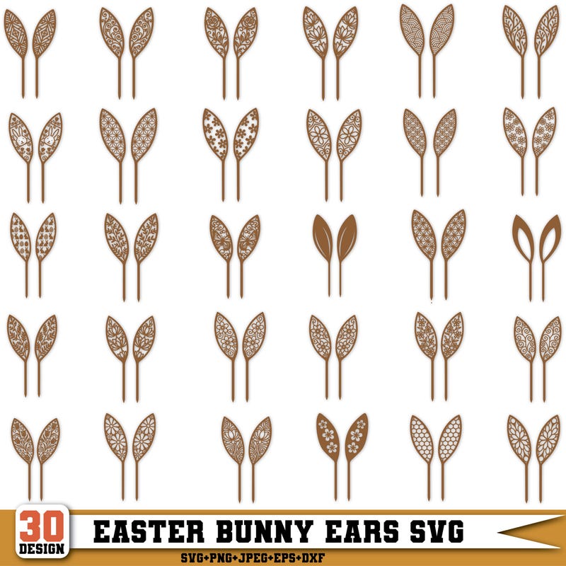 Rabbit Silhouette Flowers - Etsy