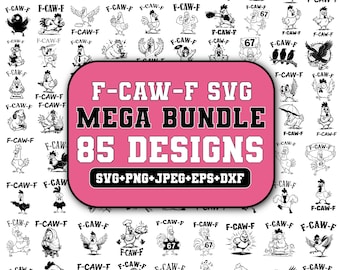 F-Caw-F Svg,F-Caw-F Raven Svg,Funny Chicken SVG,Crow Svg,F-CAW-F Meme,F-Caw-F Chicken Rooster,Funny Raven Svg,Funny svg,Cricut & Silhouette