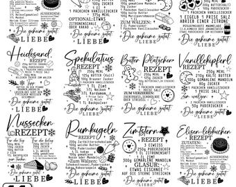 German baking Christmas svg,German christmas recipe svg,Baking svg,German sayings recipes,Cookie jar Svg,Weihnachtsrezepte svg,Cricut files