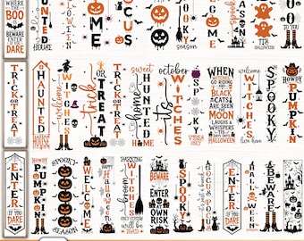 Halloween Porch sign svg,Halloween svg,Porch sign svg,Spooky season svg,Horror svg,Halloween welcome sign svg,Ghost svg,Cricut & Silhouette