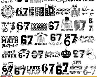 6 7 Meme Funny Hands SVG,Skeleton Meme Svg,Viral 67 Trend Svg,Six Seven meme svg,Funny Svg,Funny Social Media,Cricut and silhouette