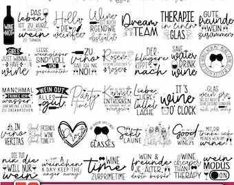German wine svg,Wine svg,German Beer svg,Alcohol Svg,Wine Svg,German Sayings Svg,Wine o Clock Svg,Wine glass svg,Cricut&Silhouette