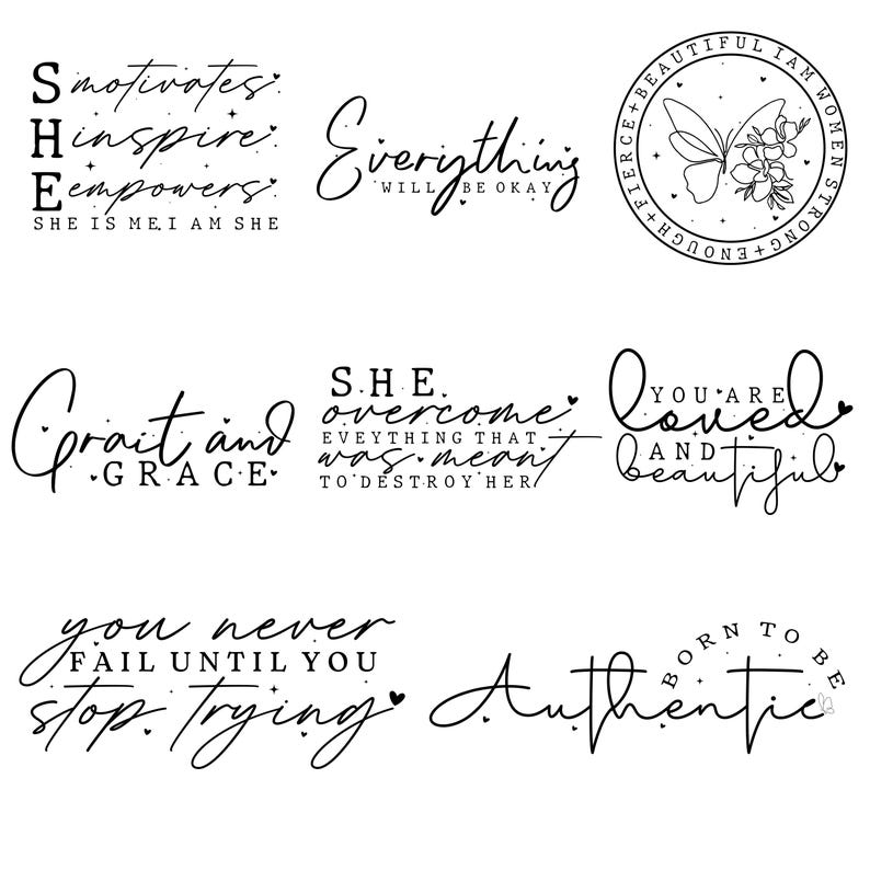 Motivational svg,Boho Inspirational svg,Positive Svg,Positive Affirmation svg,Self Love Svg,Positive Saying Svg,Cricut & Silhouette image 5