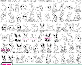 Bunny svg,Cute bunny svg,easter bunny svg,spring svg,peeking Bunny Svg,Bunny Face Svg,Easter Rabbit Svg,bunny split svg,Cricut & Silhouette
