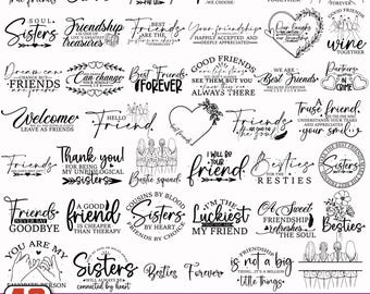 Best Friends Svg,Besties Svg,Friendship Quotes,Bff Svg,Female Friendship Svg,Best Friends Saying,Friends Svg,Sister svg,Cricut & Silhouette