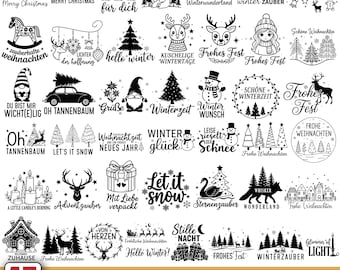 German Christmas SVG,Plotterdatei Weihnachten Svg,Frohe Weihnachten,Christmas svg,Christmas Houses, Weihnachten Svg,German Svg,Cricut Files
